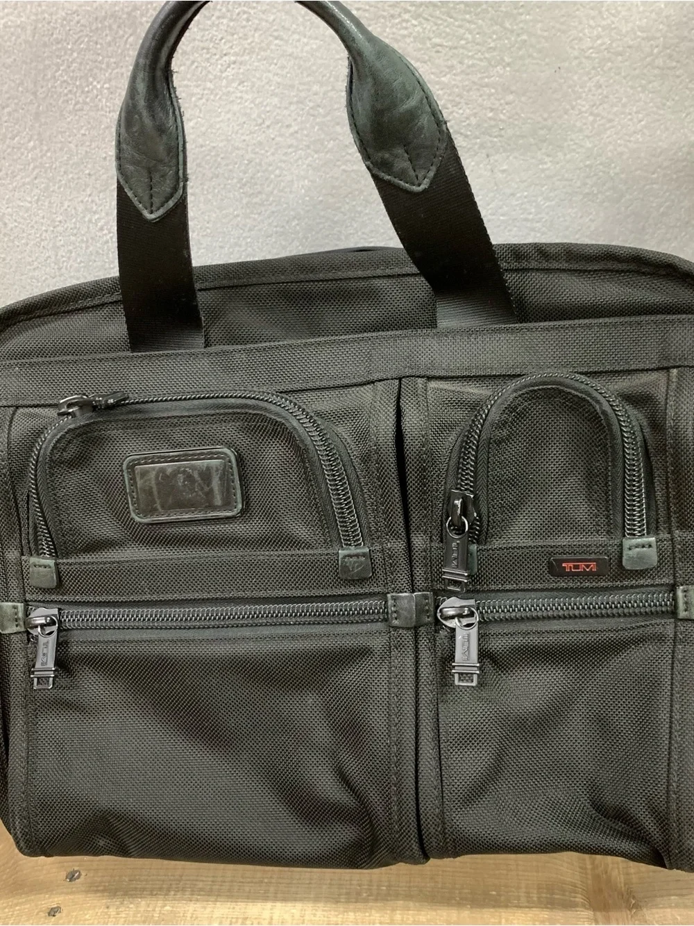 Tumi laptop black bag 16'' briefcase men's work shoulder bag travel